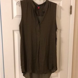 Vince Camuto Silk tunic tank